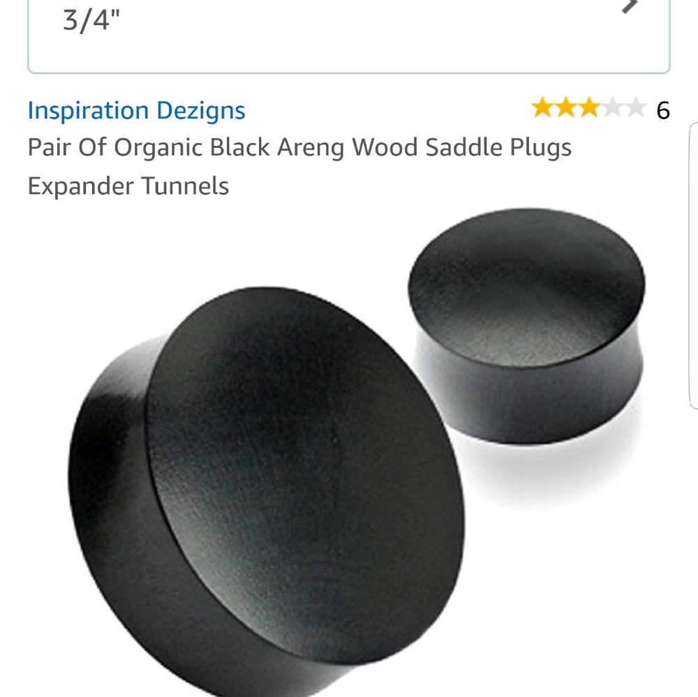 Black Areng wood saddle plugs
